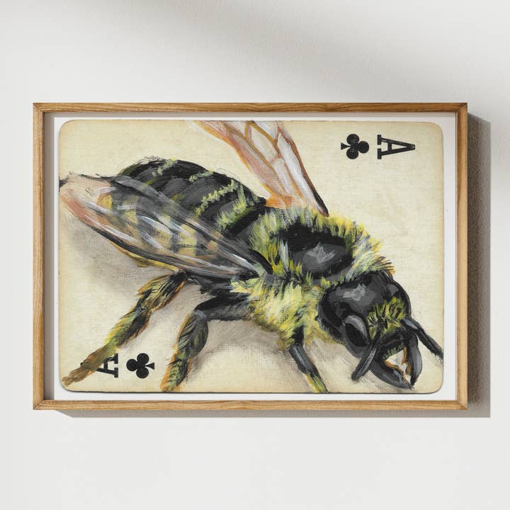 LinHopArt - Wholesale Art Print - The Bee: Ace of Clubs - Fine Art Print