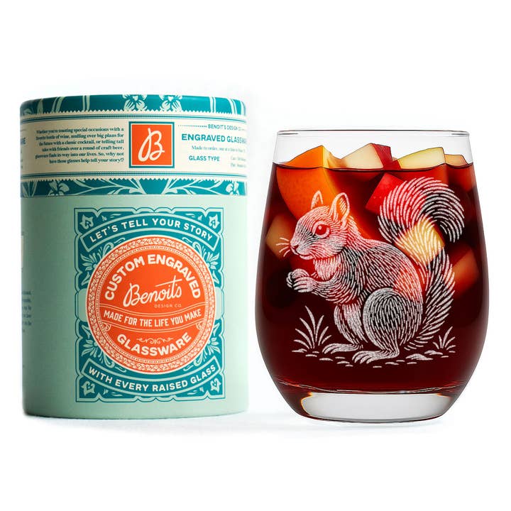 Benoit's Design Co. - Vendita all'ingrosso Bicchieri da cocktail/superalcolici - Bicchieri da Bevanda con Scoiattolo3