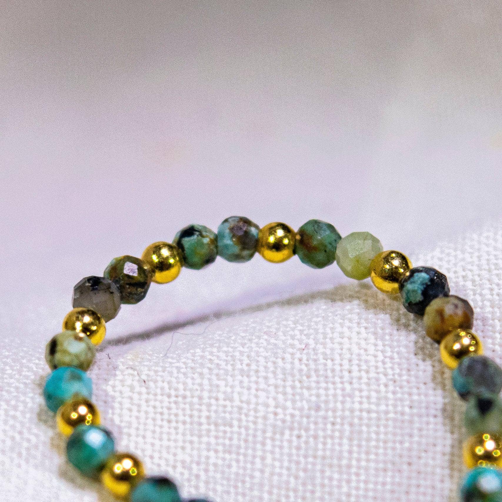 Lumily - Wholesale Band/Stacked Ring - Multi-Stone Gemstone Bead Elastic Ring - Thailand2