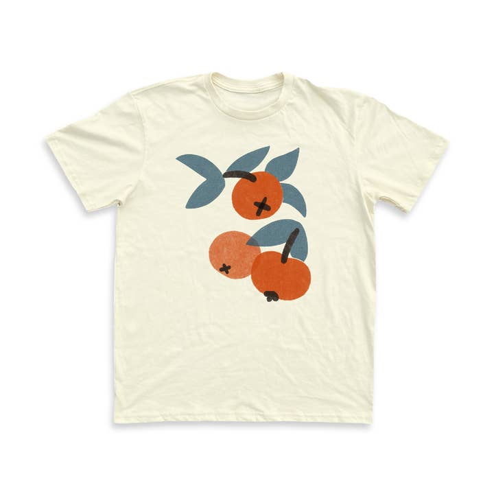 Persimmon Unisex Tee - Cream Graphic Tee for wholesale by yarrow goods