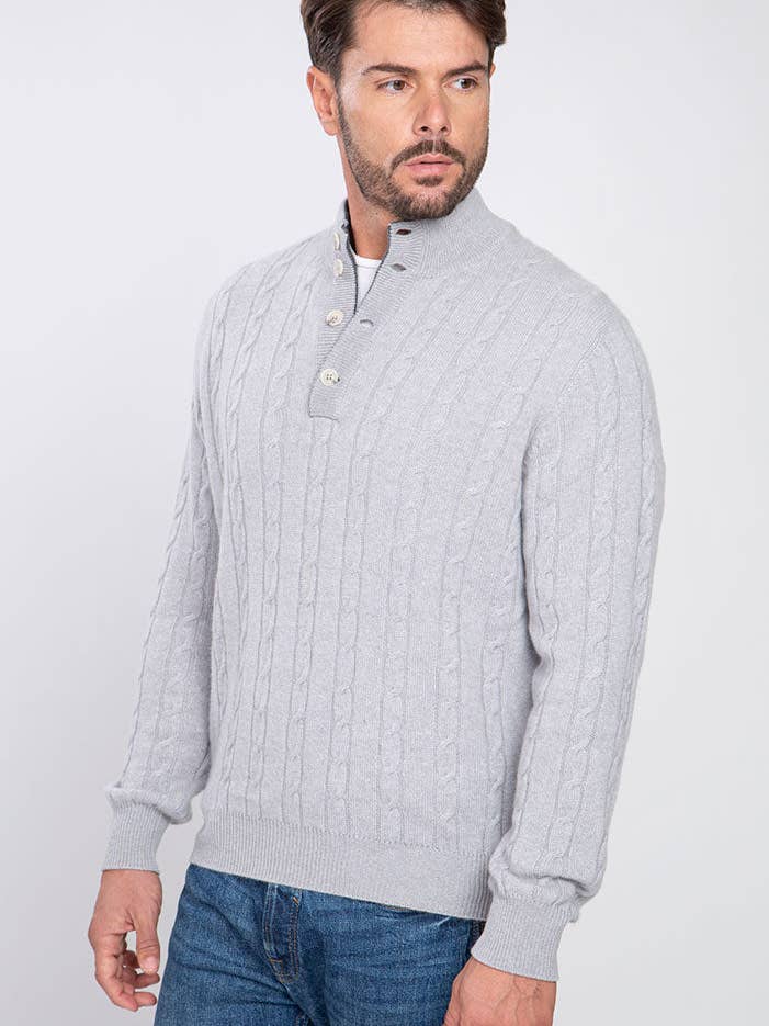 Pull à col roulé double fil en pur cachemire pour la vente par Altex cashmere