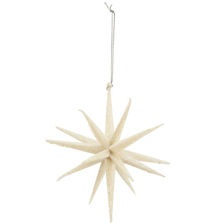Primitives by Kathy - Wholesale Ornament - White Starburst Ornament Lg