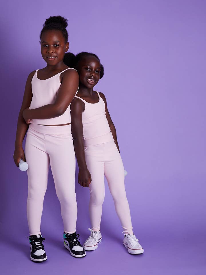 GIRLS COLLECTION: SOFT BABY PINK TWO-PIECE SET for wholesale by Mylily London