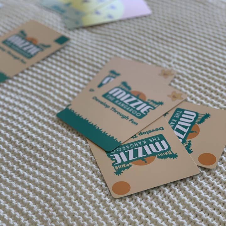 Mizzie The Kangaroo (AUS) - Vendita all'ingrosso Carte didattiche - Bambini e neonati - Set di giochi di carte flash Mizzie Memory Match 4 in 1, confezione da 102