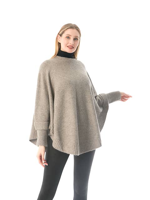 Pretty Persuasions - Wholesale Poncho - Women's - CP22129 Brighton Sweater Poncho5