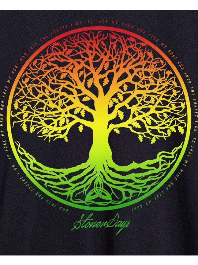StonerDays Apparel – wholesale Hoodie – Unisex – RASTA TREE OF LIFE HOODIE1