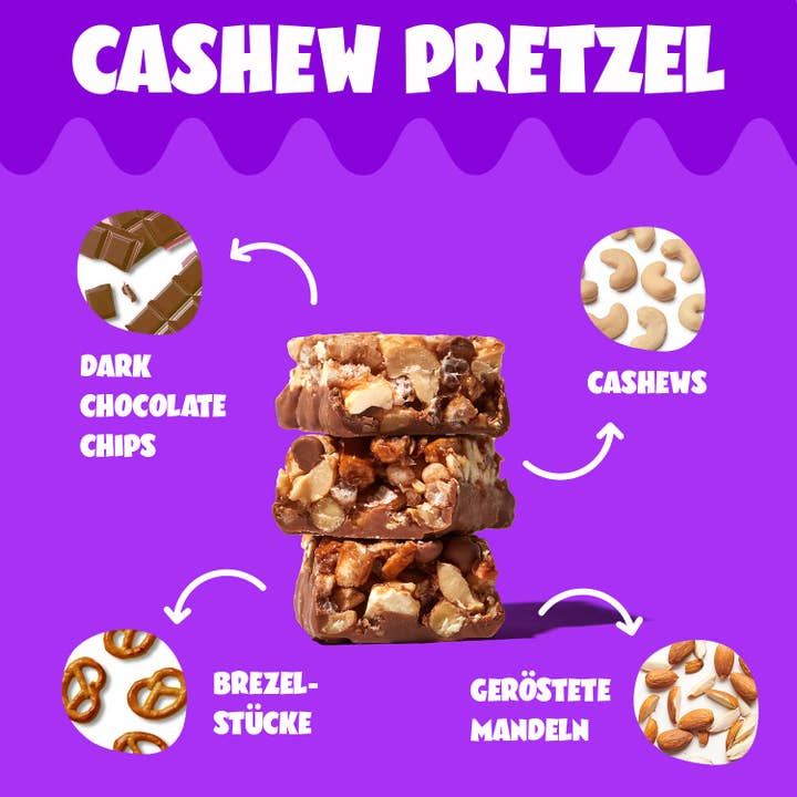 ahead - Wholesale Snack Bar - Nut Bar - Cashew Pretzel (Tray 12x35g)1