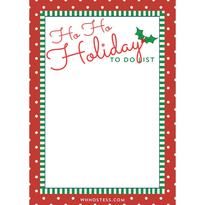 Disponibile Blocco Note Adesivo Sovradimensionato HO HO Holiday Notes Notes per la vendita all'ingrosso da parte di WH Hostess Social Stationery