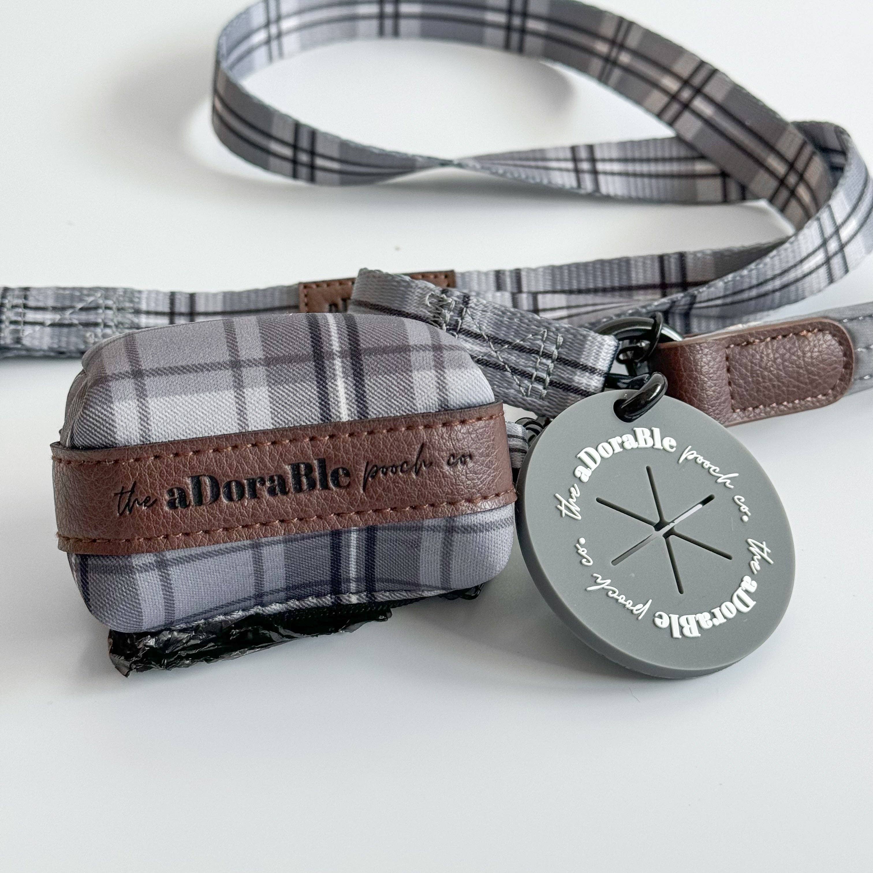 The aDoraBle Pooch Company – wholesale Pet poo bag dispenser – Dog Poop Bag Carrier - Gunsmoke Grey - The aDoraBle Pooch Company2