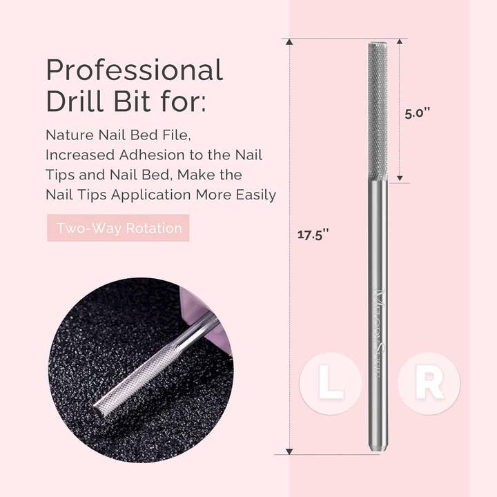 MELODYSUSIE - Wholesale Nail clipper/scissor - Nature Nail Buffer Nail Drill Bit 3/32''2