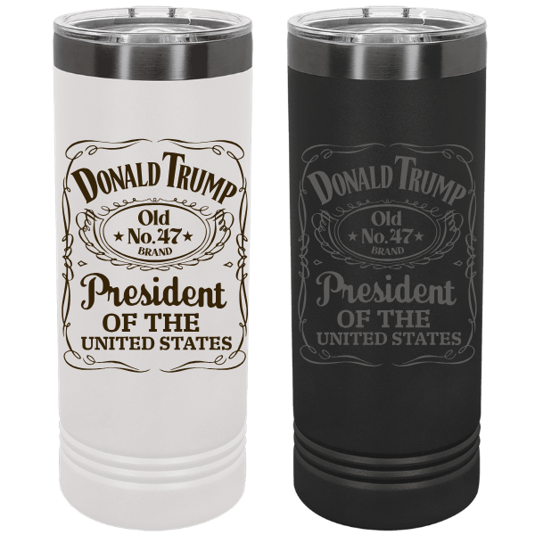 Acential Drinkware – Engroshandel Thermokop – Trump „Old No. 47" præsident for den amerikanske 22oz Skinny Tumbler2