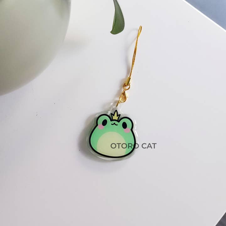 Prince Frog Phone Charm for wholesale by Otoro Cat