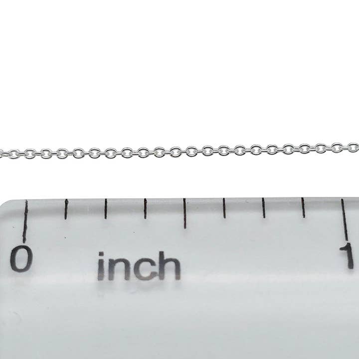 Amberman - Wholesale Link & Chain Necklace - Italian Sterling Silver Chain 19″3
