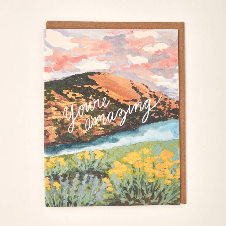 Little Salt Wagon - Wholesale Everyday Greeting Card - You're Amazing Nature Landscape Greeting Card0