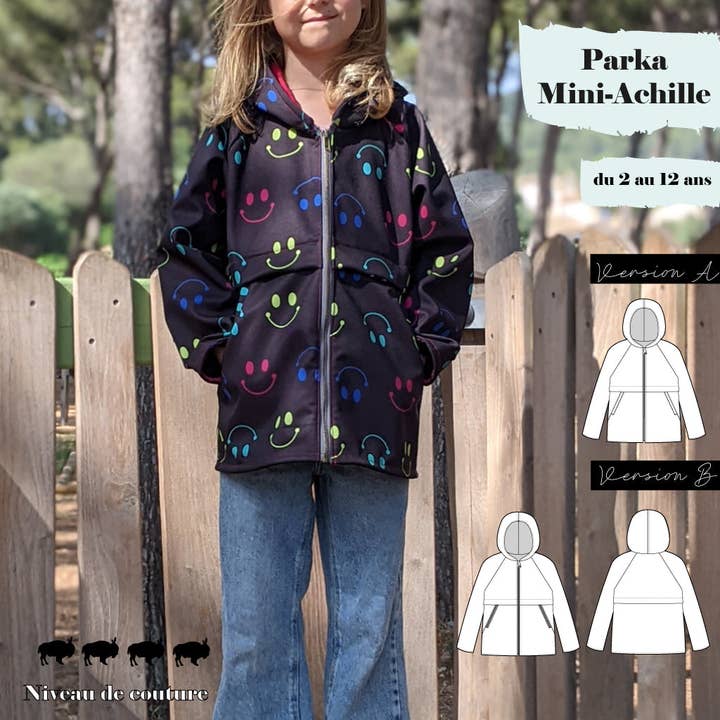 Patron Parka Mini-Achille 2/12 år for engroshandel hos Super Bison