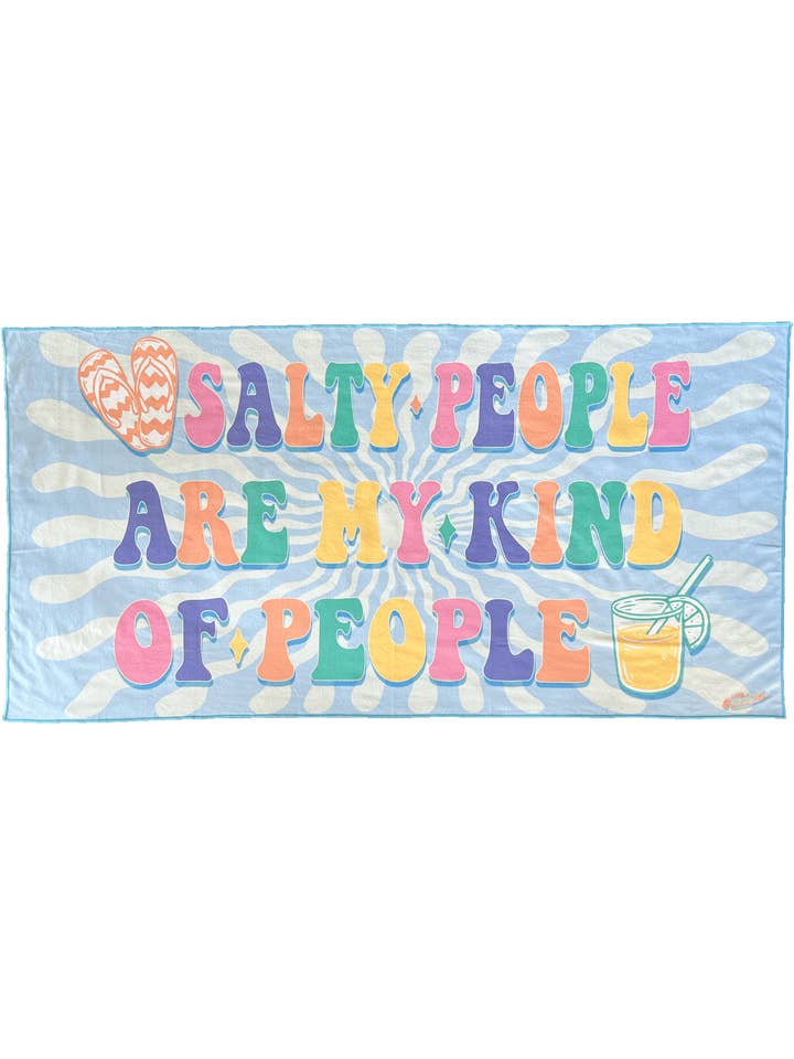 Ensemble serviette et sac Salty People pour la vente par Long Island Strong