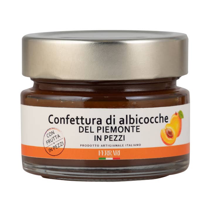 Apricot jam g. 290. Artisanal product for wholesale by OLIO FERRARI
