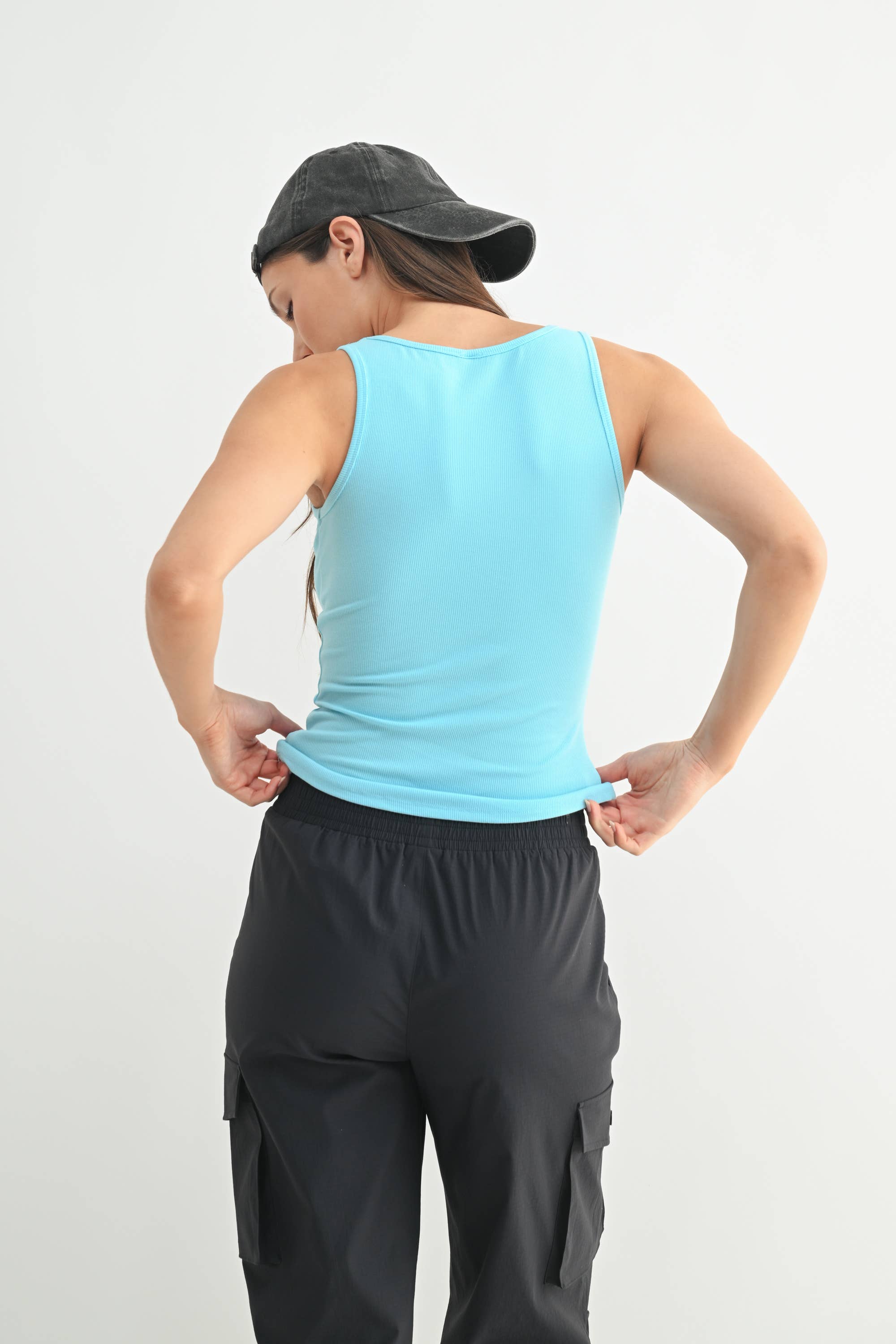 Mono B - Vente Débardeur – femme - Débardeur côtelé à encolure carrée25