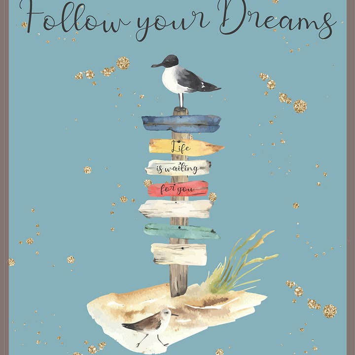 Segui i tuoi sogni per la vendita all'ingrosso da parte di Rush Design Ltd