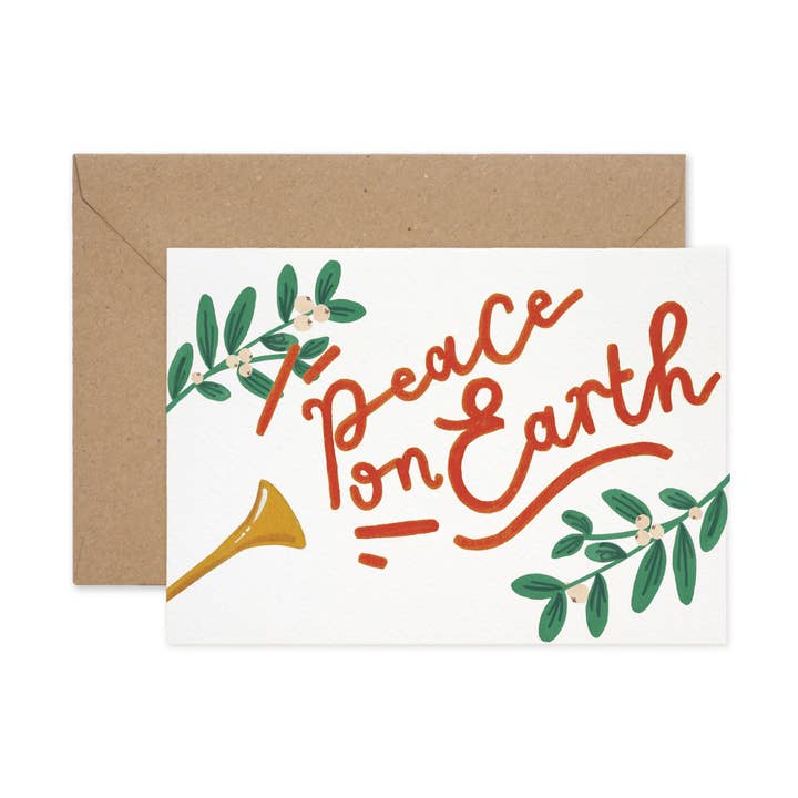 Cartão Paz na Terra por atacado de Paper Parade Stationers
