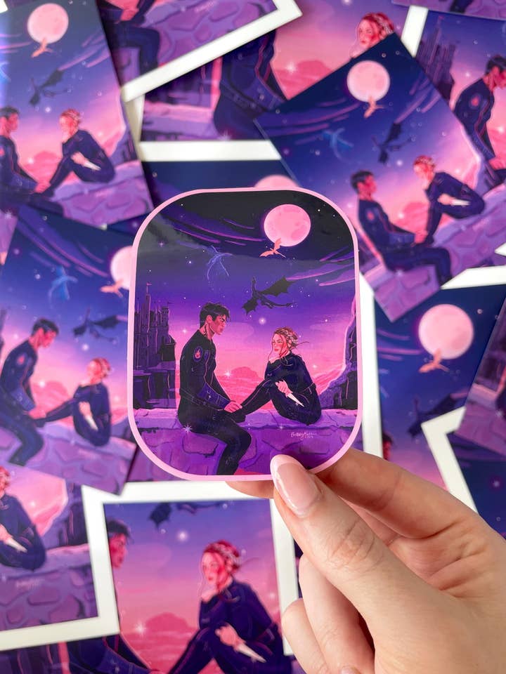 Fourth Wing Sticker for wholesale by Brittany Keller Art