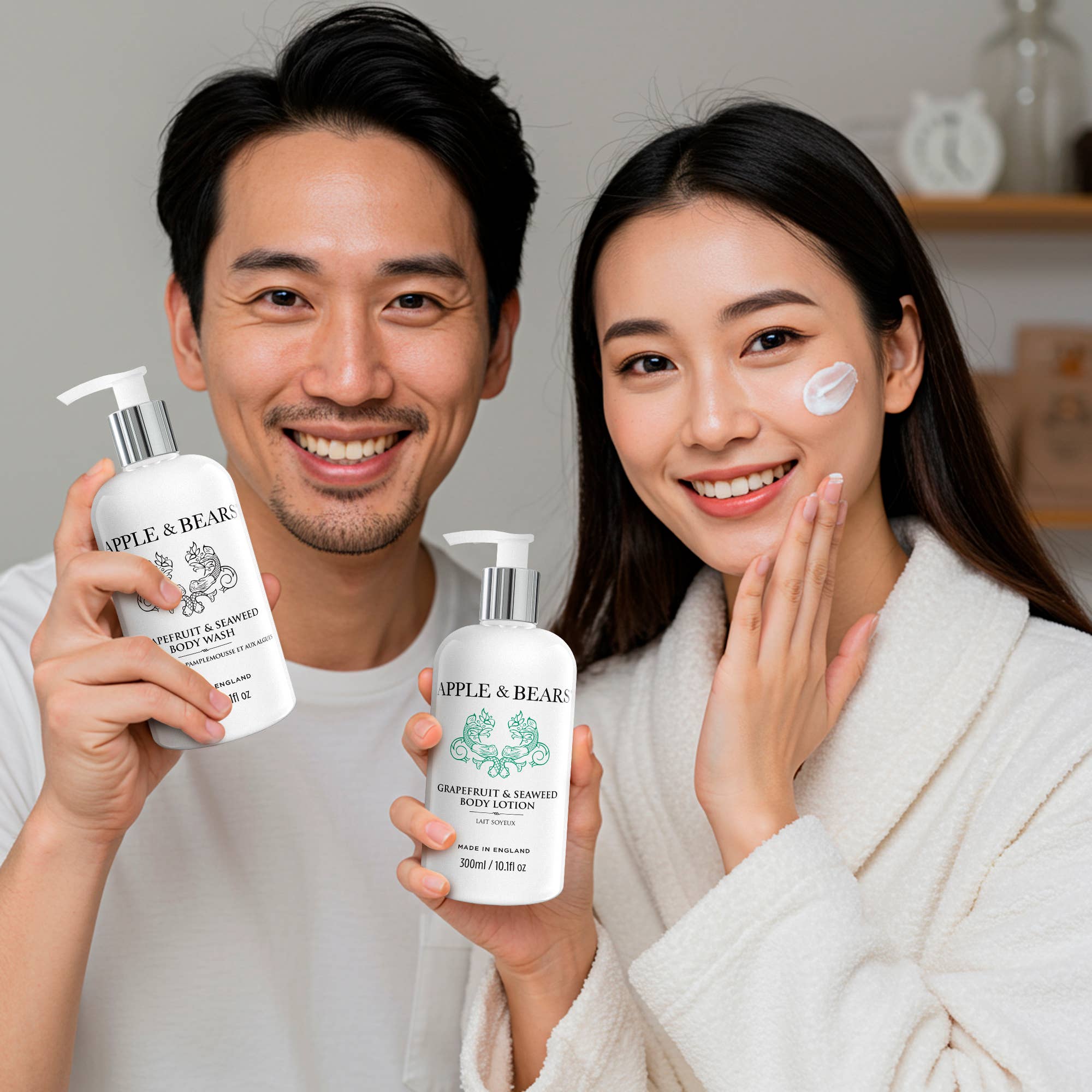 APPLE & BEARS – Großhandel Bade- & Körperpflege-Set – Luxus-Geschenkset mit Grapefruit und Meeresalgen11
