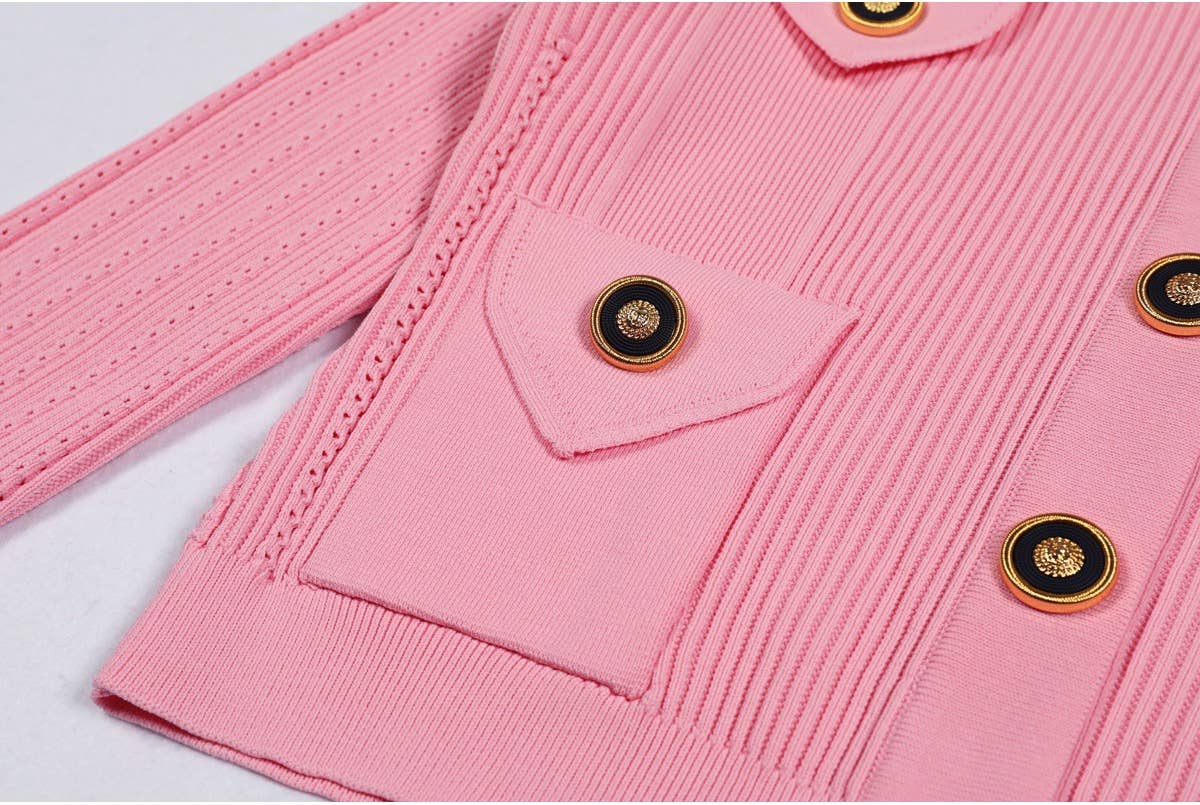 Productseeker - Wholesale Top & Skirt Set - Women's - SET218Y Spring Autumn Knit Cardigan Sweater with Skirt Set15