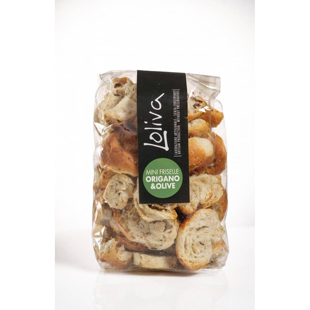 LOLIVA - Vendita all'ingrosso Preparati per pane - Mini Friselle Origano & Olive0