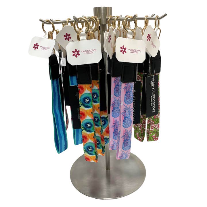 Lanyard Wristlet With Display and Sign, 8 Designs for wholesale by Kaleidoscope Accessories