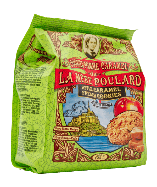 Biscuiterie La Mère Poulard - Wholesale Cookie - Flexible pouch Collector apple caramel cookies 200g1