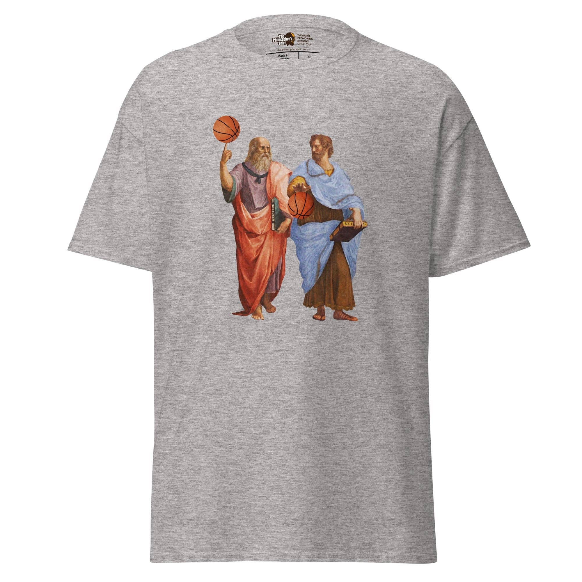 The Philosopher's Shirt – Engroshandel T-shirt med print - Unisex – Aristoteles og Platon med basketball - Unisex klassisk t-shirt6
