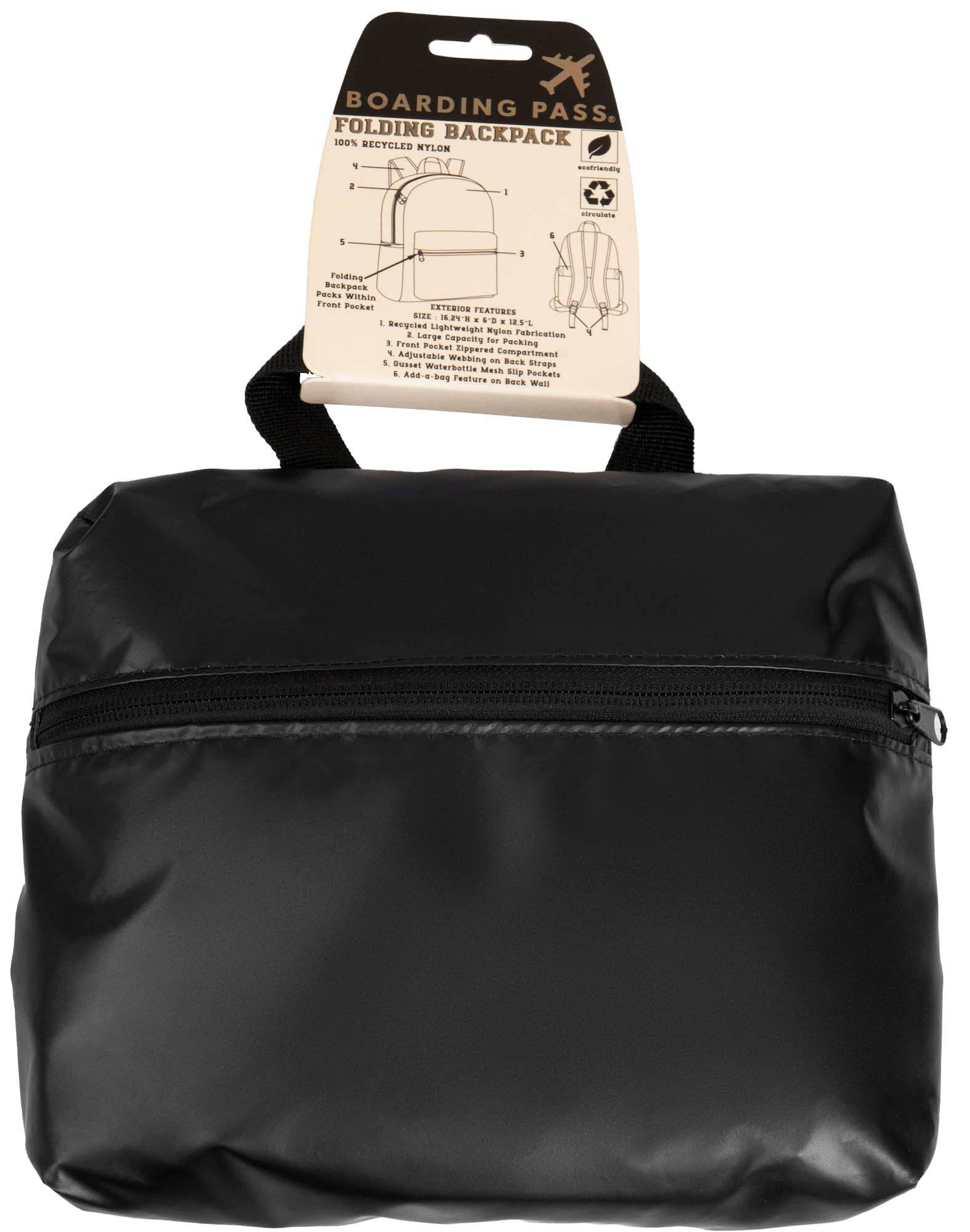 Magid – Engroshandel Rygsæk - Unisex – Boarding Pass Genanvendelig Metallic Foldbar & Pakbar Pouch Rygsæk24