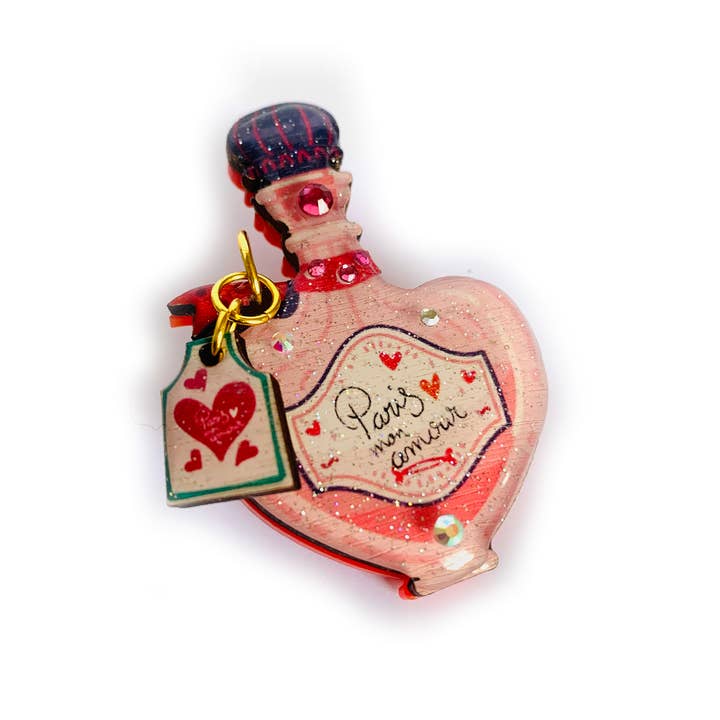 Rosie Rose Parker - Wholesale Brooch - perfume brooch perfume gifts unusual brooches quirky gifts