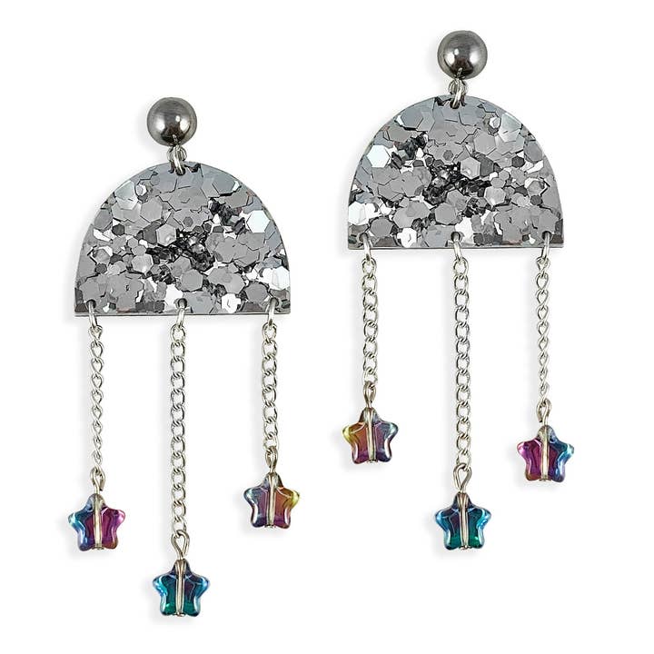 Planetarium Earrings - Dark for wholesale by NOW OR NEVER JEWELRY