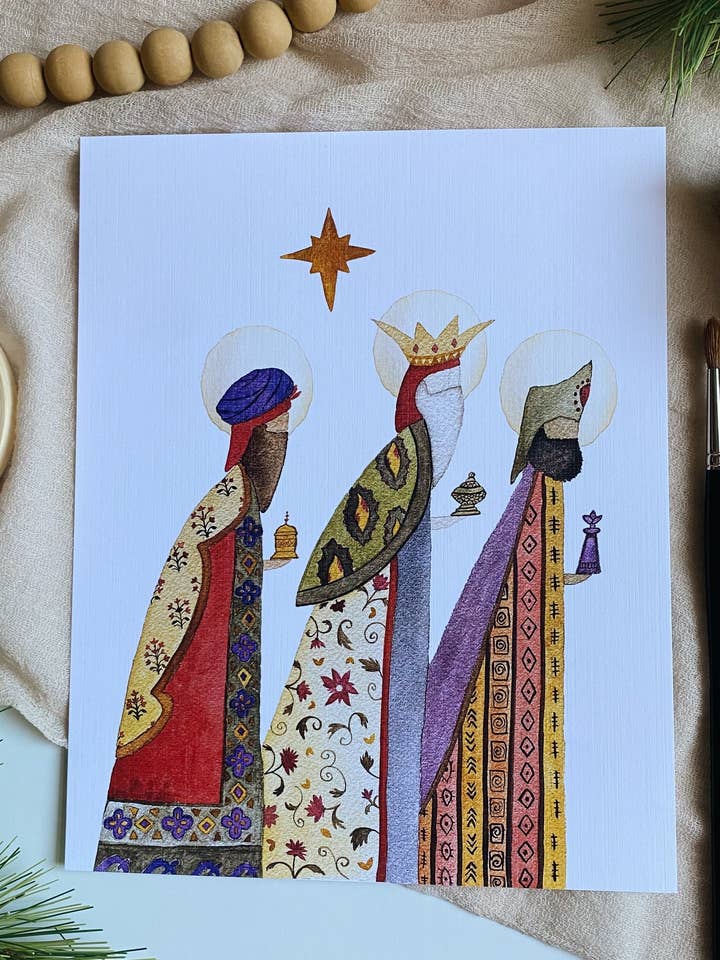 Magi Folk Print for wholesale by January Jane Shop