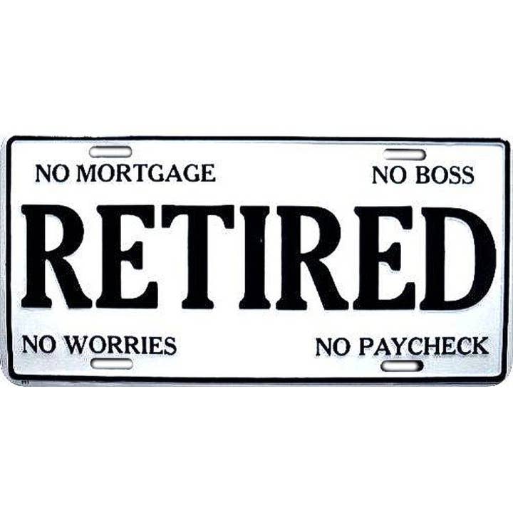 Retired - License Plate for wholesale by Signs 4 Fun
