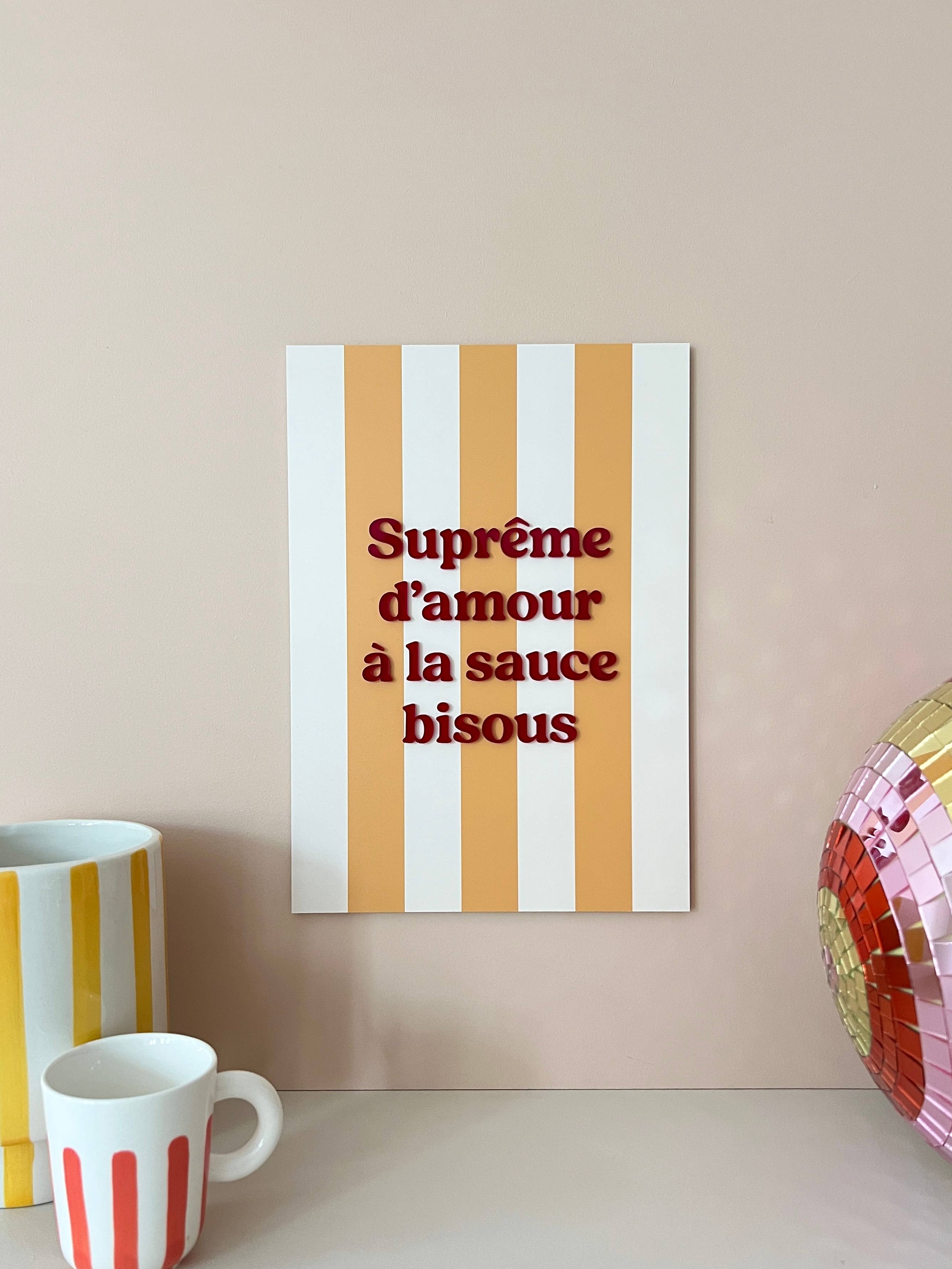 Print Your Love - Wholesale Retailer Shelf Talker - Supreme Love Poster with Kisses Sauce2