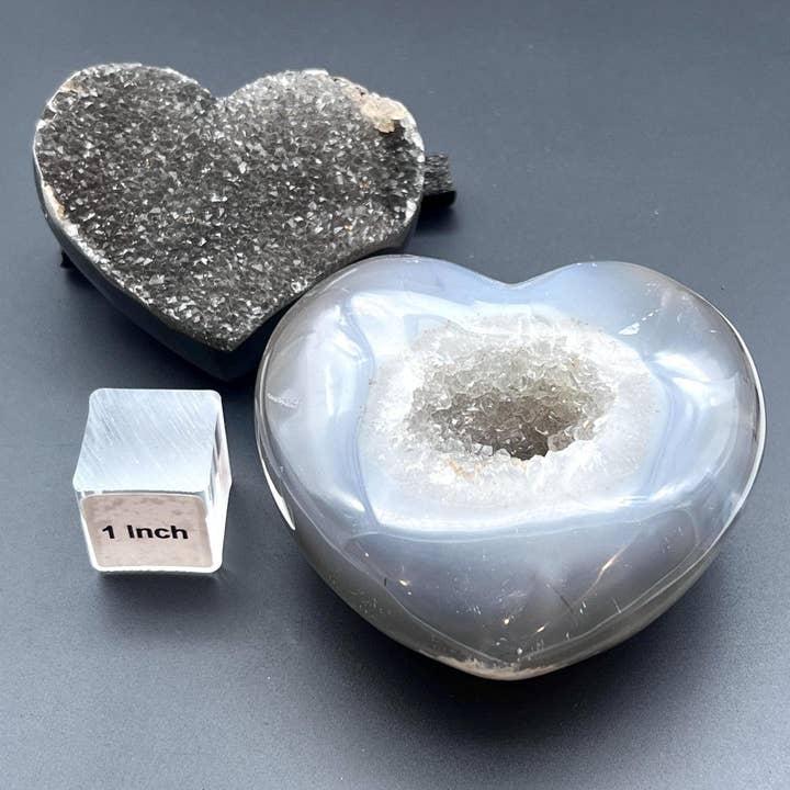 Crystal River Gems LLC - Wholesale Spiritual Stone/Crystal - Agate Druzy Crystal Polished Heart2