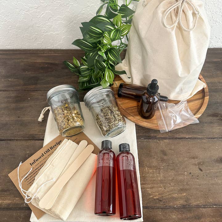 Herbal Rose Apothecary - Wholesale Tincture - DIY Herbal Infused Oil Kit (White Label)