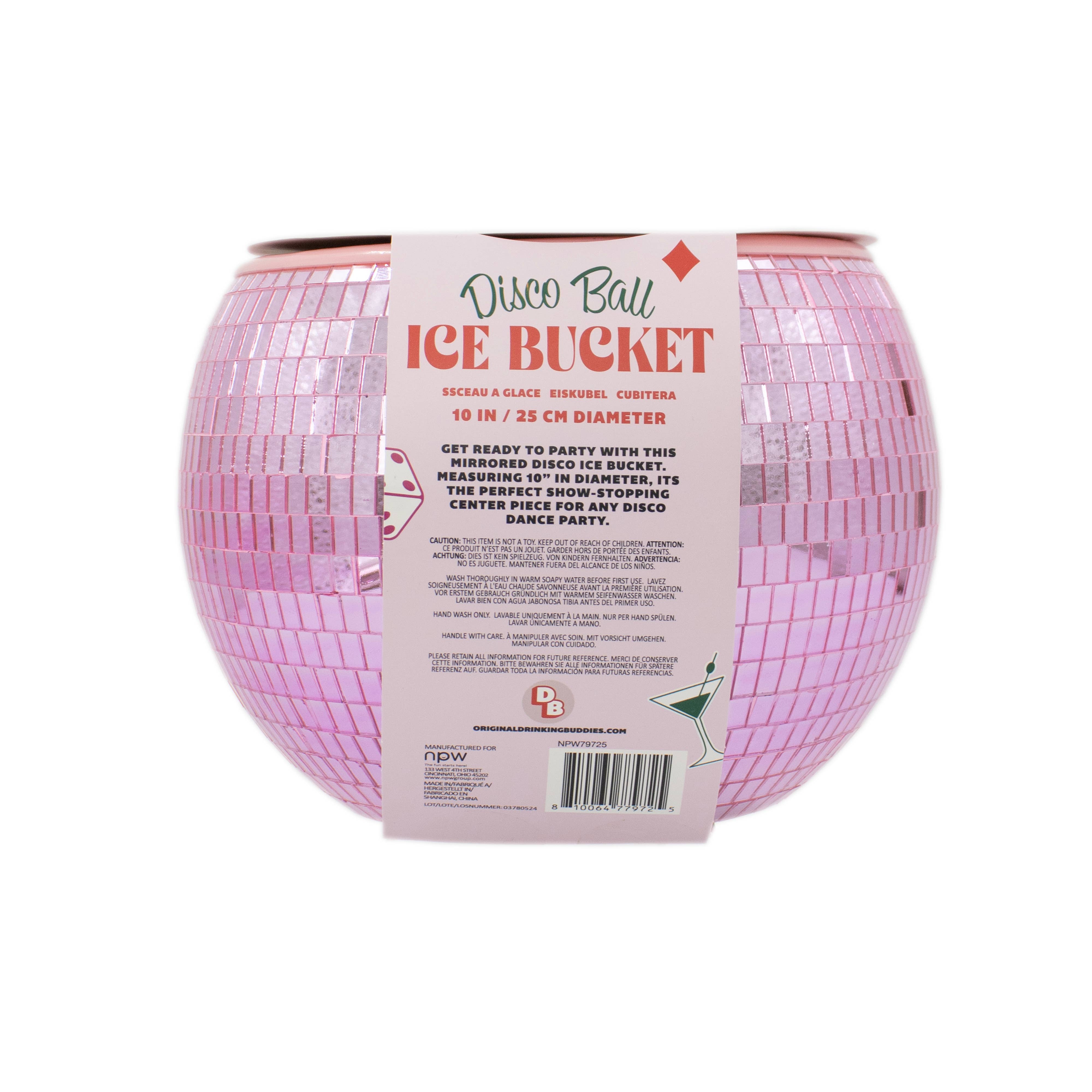 NPW - Wholesale Ice Bucket - Pink Disco Ice Bucket5