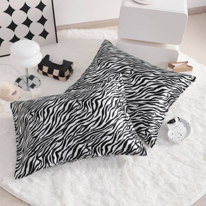 Bay & Loom - Wholesale Bedding Pillowcase/Sham - 2 Pack Silk Satin Pillowcases with Envelope Closure3