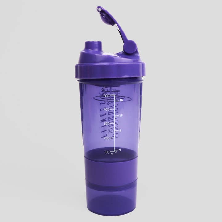 Phoenix Fitness - Wholesale Protein/Superfood Powder - Purple Compartment Protein Shaker