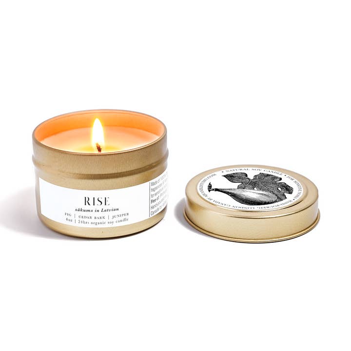 Travel Organic Soy Candle for wholesale by AIJA Candle Studio