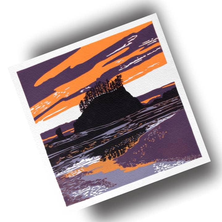 Second Beach Art Print for wholesale by PrintsOnTheTrail