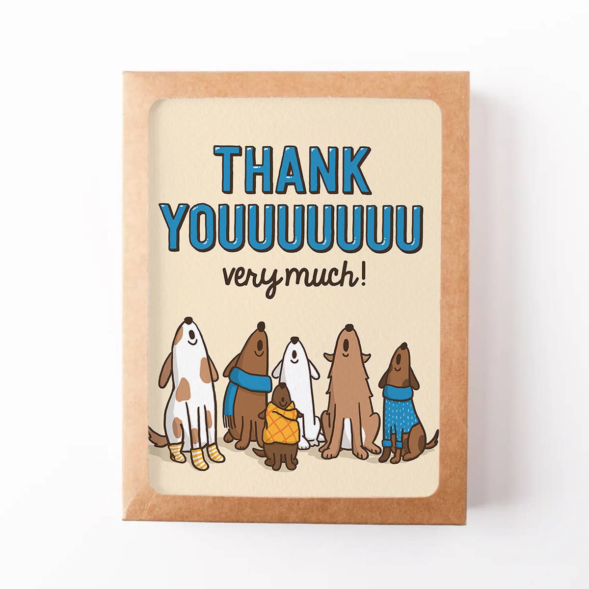 Semi Sweet Press - Vente Cartes de remerciements - Coffret Cadeau Merci Chiens Hurlants