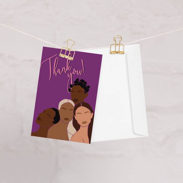"Thank the Homegirls" Greeting Card for wholesale by Newcastle Studios