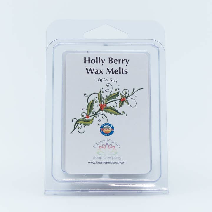 Klean Karma Soap Company - Wholesale Wax Melt - Holly Berry Wax Melts0