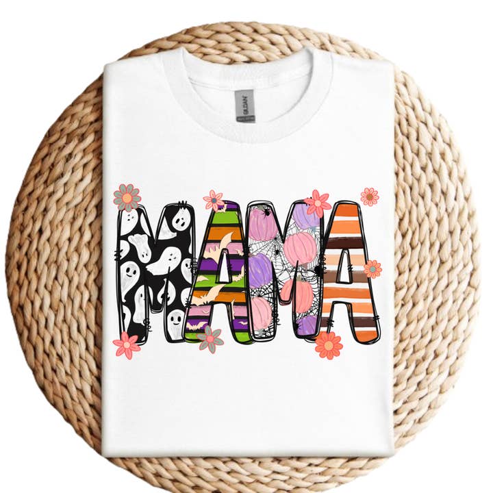 Camiseta Gráfica de Mujer Mama Halloween para venta al por mayor de Mama and Littles Apparel
