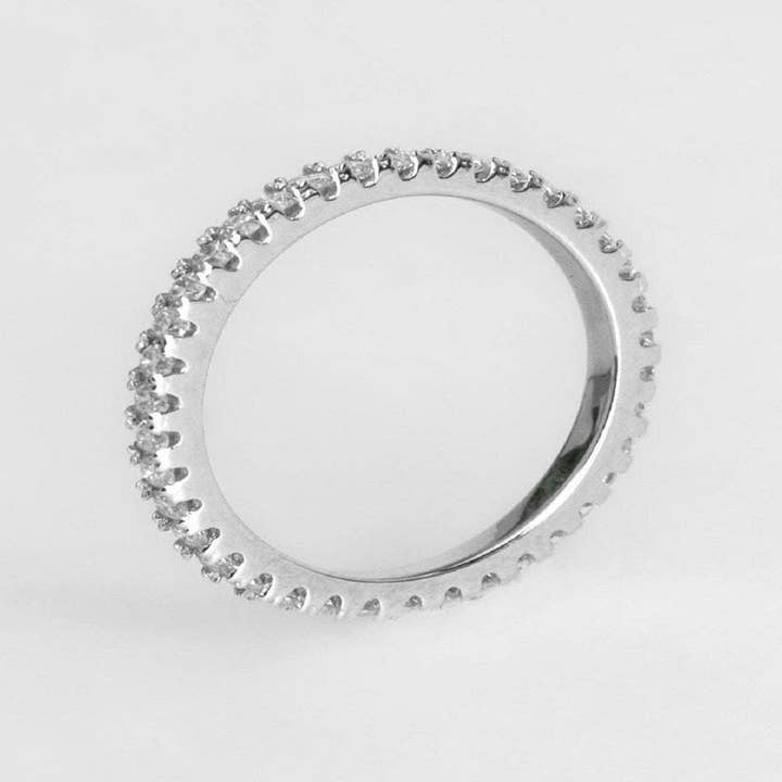 Senoval Jewelry Co. - Vendita all'ingrosso Anelli multipietra - Fascia in moissanite Halo Eternity2