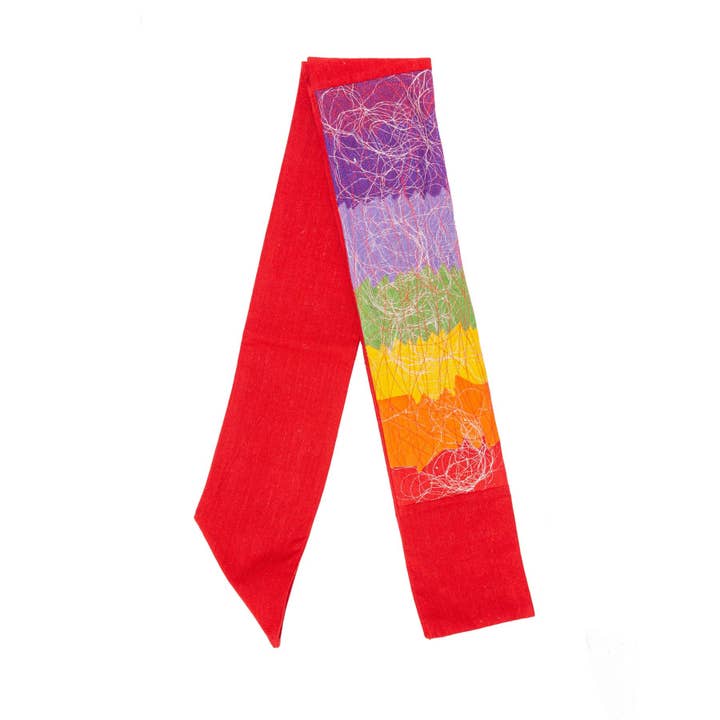 Upavim Crafts – wholesale Scarf – Unisex – Rainbow and Red Contemporary Clergy Stole